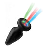 XR Brands Booty Sparks Silicone Light-up Anal Plug Medium - Unleash Pleasure in Red, Green, and Blue! - Adult Naughty Store