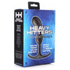 XR Brands Heavy Hitters Comfort Plugs 6.4in Silicone Anal Plug Small - Intense Prostate Stimulation - Black