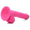 XR Brands Pop 6.5in Dildo with Balls - Model XRB-65P - Unisex Pleasure Toy for Intense Satisfaction - Pink - Adult Naughty Store