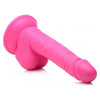 XR Brands Pop 6.5in Dildo with Balls - Model XRB-65P - Unisex Pleasure Toy for Intense Satisfaction - Pink - Adult Naughty Store