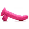 XR Brands Pop 7.5in Dildo with Balls Pink - Pleasure Popping Passion for All Genders - Adult Naughty Store