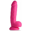 XR Brands Pop 8.25in Popping Dildo with Balls - Model XRD-825 - For Pleasure and Play - Pink - Adult Naughty Store