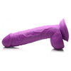 XR Brands Pop 8.25in Popping Dildo with Balls - Purple, Model T8-25, Unisex Pleasure Toy - Adult Naughty Store