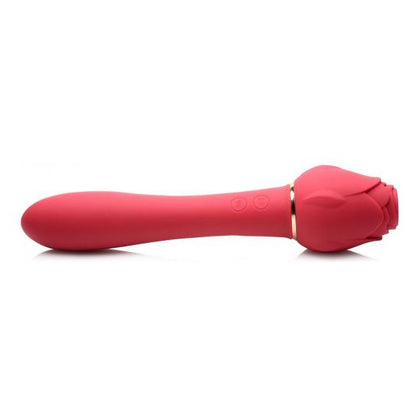 Inmi Bloomgasm Sweet Heart Rose 5X Suction Rose - Powerful Clitoral Stimulator for Women in Red with Gold Accents