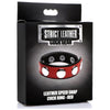 Strict Leather Speed Snap Cock Ring Red - XR Brands SR-2022 - For Strong and Sensational Pleasure - Adult Naughty Store