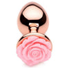 XR Brands Booty Sparks Pink Rose Gold Large Anal Plug - Model XRB-AP-001 - Unisex Anal Pleasure Toy - Adult Naughty Store