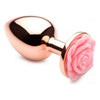 XR Brands Booty Sparks Pink Rose Gold Large Anal Plug - Model XRB-AP-001 - Unisex Anal Pleasure Toy - Adult Naughty Store