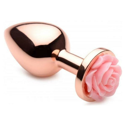 XR Brands Booty Sparks Pink Rose Gold Medium Anal Plug - Model XRB-AS-001: For Pleasurable Anal Stimulation in a Stunning Pink Rose Gold Color