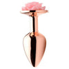 XR Brands Booty Sparks Pink Rose Gold Small Anal Plug - Model BSSAP-001 - Unisex Anal Pleasure Toy
