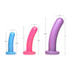 XR Brands Strap U Triple Peg 28X Dildo Set Silicone with Remote Control - Versatile Pleasure for All Genders - Multi-Colored Delights - Adult Naughty Store