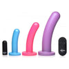 XR Brands Strap U Triple Peg 28X Dildo Set Silicone with Remote Control - Versatile Pleasure for All Genders - Multi-Colored Delights - Adult Naughty Store