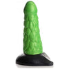 XR Brands Creature Cocks Radioactive Reptile Thick Scaly Dildo - Model XRCR-001 - Unisex Anal and P-Spot Pleasure - Metallic Green - Adult Naughty Store