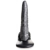 XR Brands Creature Cocks The Gargoyle Rock Hard Dildo - Model XRCG-001 - Unisex Pleasure Toy for Intense Stimulation - Silver and Black - Adult Naughty Store