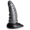 XR Brands Creature Cocks Beastly Tapered Bumpy Silicone Dildo - Model XCBTD-001 - Unleash Your Deep Sea Desires - Pleasure for All Genders - Intense Stimulation - Silver/Black