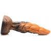 XR Brands Creature Cocks Ravager Rippled Tentacle Silicone Dildo - Model XRCR-001 - Unisex Pleasure - Rust Red/Brown/Orange - Adult Naughty Store