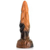 XR Brands Creature Cocks Ravager Rippled Tentacle Silicone Dildo - Model XRCR-001 - Unisex Pleasure - Rust Red/Brown/Orange - Adult Naughty Store