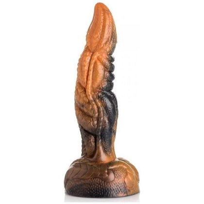 XR Brands Creature Cocks Ravager Rippled Tentacle Silicone Dildo - Model XRCR-001 - Unisex Pleasure - Rust Red/Brown/Orange - Adult Naughty Store