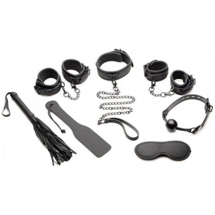 Master Series Deluxe Bondage Set - Model MK-2000 - Unisex - Complete Pleasure Kit - Black