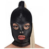 XR Brands Strict Blonde Ponytail Bondage Hood - Model PH-2022 - Unisex - Sensory Play and Power Exchange - Black - Adult Naughty Store