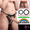 Strap U Take The Rainbow Universal Harness - Versatile Strap-On Harness for Pegging and Strap-On Play, Model TU-2021, Unisex, Full-Body Pleasure, Vibrant Rainbow Color - Adult Naughty Store