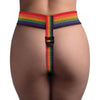 Strap U Take The Rainbow Universal Harness - Versatile Strap-On Harness for Pegging and Strap-On Play, Model TU-2021, Unisex, Full-Body Pleasure, Vibrant Rainbow Color - Adult Naughty Store