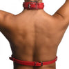 XR Brands Strict Female Chest Harness M/L Red - Sensual Pleasure Accessory for Women