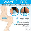 XR Brands Inmi Wave Slider 28X Vibrating Silicone Pad with Remote Control - Versatile Hands-Free Pleasure for Women - Blue