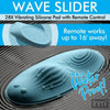 XR Brands Inmi Wave Slider 28X Vibrating Silicone Pad with Remote Control - Versatile Hands-Free Pleasure for Women - Blue