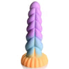 XR Brands Creature Cocks Mystique Unicorn Silicone Dildo - Model MUD-001 - Unisex Pleasure Toy for Exquisite Sensations - Orange, Blue, Purple - Adult Naughty Store