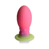 XR Brands Creature Cocks Xeno Egg Glow-In-The-Dark Silicone Egg - Model XE-001 - Unisex - Vaginal and Anal Pleasure - Pink/Purple/Green