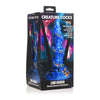 XR Brands Creature Cocks Lord Kraken Tentacled Silicone Dildo - Model KRAK-3000 - Unisex Anal and Vaginal Pleasure - Deep Blue and Shimmering Gold - Adult Naughty Store