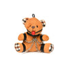 Master Series Gagged Teddy Bear Keychain - Petite Bondage Toy for Playful Pleasures - Model XRBT-2023 - Unisex - Playful Pleasures - Burnt Orange - Adult Naughty Store