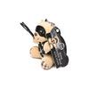 Master Series BDSM Teddy Bear Keychain - Model XRB-TBKC01 - Unisex Bondage Toy for Kinky Pleasure - Light Peach - Adult Naughty Store