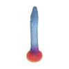 XR Brands Creature Cocks Makara Glow In The Dark Silicone Snake Dildo - Model MKR-16, Unisex Anal Pleasure Toy, Purple/Blue - Adult Naughty Store