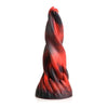 XR Brands Creature Cocks Hell Kiss Twisted Silicone Dildo - Model XRC-666: Unleash Your Sensual Desires with this Devilishly Pleasurable Tongue-Inspired Pleasure Toy for All Genders - Black & - Adult Naughty Store