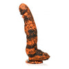 XR Brands Creature Cocks Sabertooth Tiger Silicone Dildo - Model ST-500 - Unleash Your Primal Desires with this Sensational Orange and Black Camo Pleasure Toy for All Genders - Adult Naughty Store