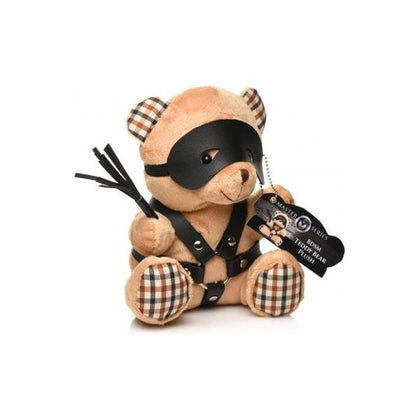 Master Series BDSM Bear Plush - Bondage Daddy Edition - Model MSBB-2023 - Unisex - Sensual Stimulation - Light Peach Brown - Adult Naughty Store