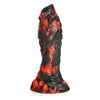 XR Brands Creature Cocks Reaper Silicone Dildo - Model RSD-2000 - Unisex Pleasure Toy for Intense Stimulation - Red and Black - Adult Naughty Store