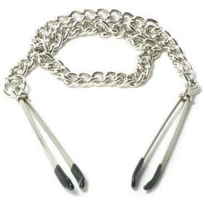 Introducing the SilverFetish Tweezer Nipple Clamps - Model X1: Ultimate Pleasure for All Genders!
