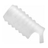 Tom of Finland Stroker Sheath - Clear Ribbed Male Masturbator Sleeve for Enhanced Pleasure - Model TFS-1001 - Unisex - Intense Stimulation for Every Stroke - White - Adult Naughty Store