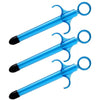 XR Brands Trinity Lubricant Launcher Set Of 3 Blue - Premium Anal and Vaginal Pleasure Injector Kit for Men and Women - Adult Naughty Store