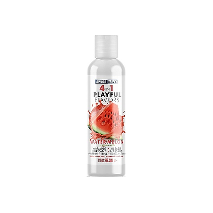 Introducing the SensationX 4 In 1 Playful Flavors WATERMELON 1oz - The Ultimate Pleasure Experience!