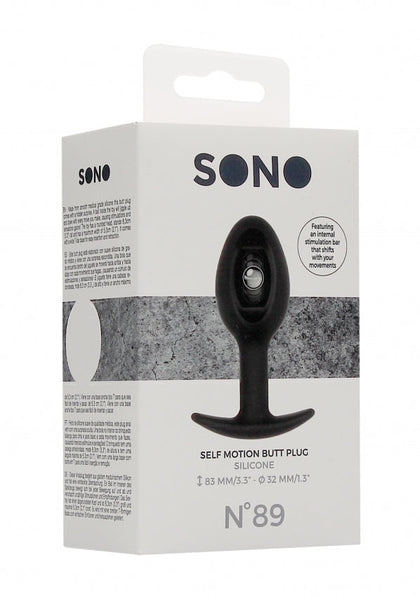 Introducing the SONO No 89 Self-Penetrating Butt Plug in Black: A Premium Anal Stimulator for Intense Pleasure and Stimulation for All Genders!