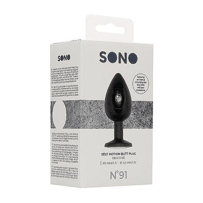 SONO No 91 Self-Penetrating Butt Plug for All Genders, Black - Exquisite Sensory Delight for Intense Stimulation