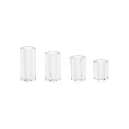 CB-X Cockcage Spacers Clear 4 Pc - Custom Fit Spacers for Men, Enhancing Pleasure in Intimate Moments
