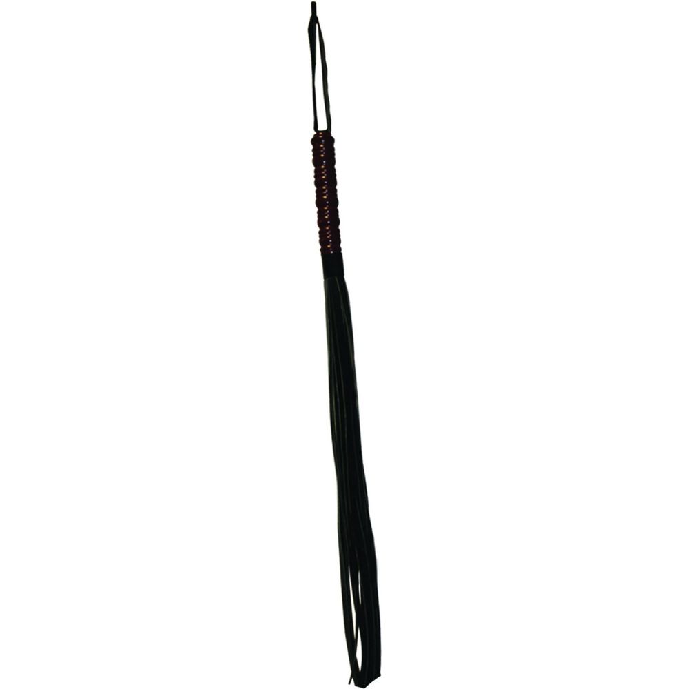 Introducing the Sensual Pleasures Mahogany Flogger Whip - Model SP-2001 - Unleash Passion and Pleasure in Style!