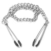 Reign Sensual Steel Nipple Vice - Model XR-1234 - Unisex Nipple Clamps for Sensual Stimulation - Silver