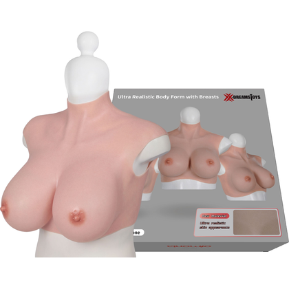 XX-DREAMSTOYS Silicone Breast Form Model XL-HC001 for Women, Realistic Feel, Full Bust, Firm Nipples, Cosplay & Cross-dressing, Skin Tones