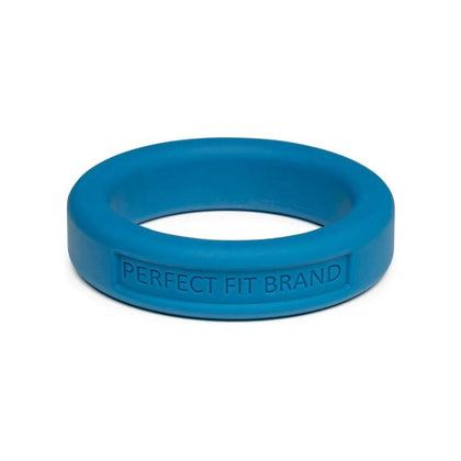 Introducing the Luxe Pleasure Silicone Cock Ring 36mm Blue - Model LX36 - For Enhanced Sensual Pleasure