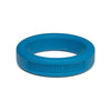 Introducing the Luxe Pleasure Silicone Cock Ring 36mm Blue - Model LX36 - For Enhanced Sensual Pleasure - Adult Naughty Store